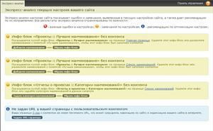Экспресс-анализ сайта подсчитывает ошибки на вашем сайте